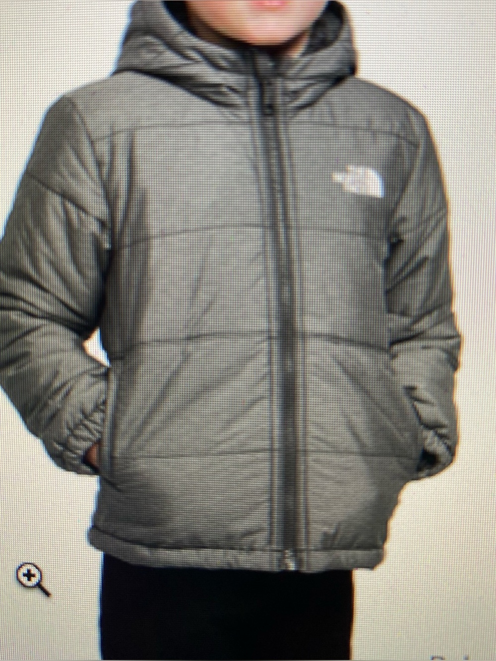 North face reversible hooded jacket